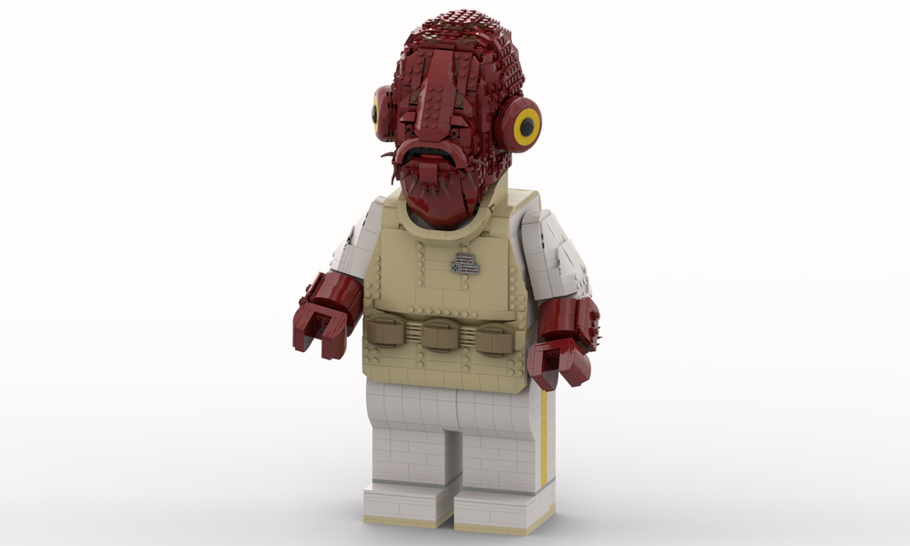Lego Admiral Ackbar Mega Figure (fits my Ackbar Head MOC)