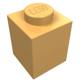 Brick 1 x 1 / Light Orange