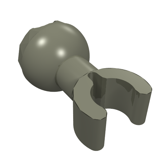Lego Arm Piece with Towball and Clip / Dark Gray