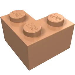 Brick 2 x 2 Corner / Nougat