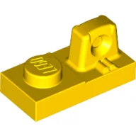 Hinge Plate 1 x 2 Locking with 1 Finger On Top / Yellow