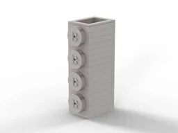 Simple White Brick Vase