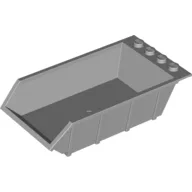 Tipper Bed 4 x 6, Solid Studs / Light Bluish Gray