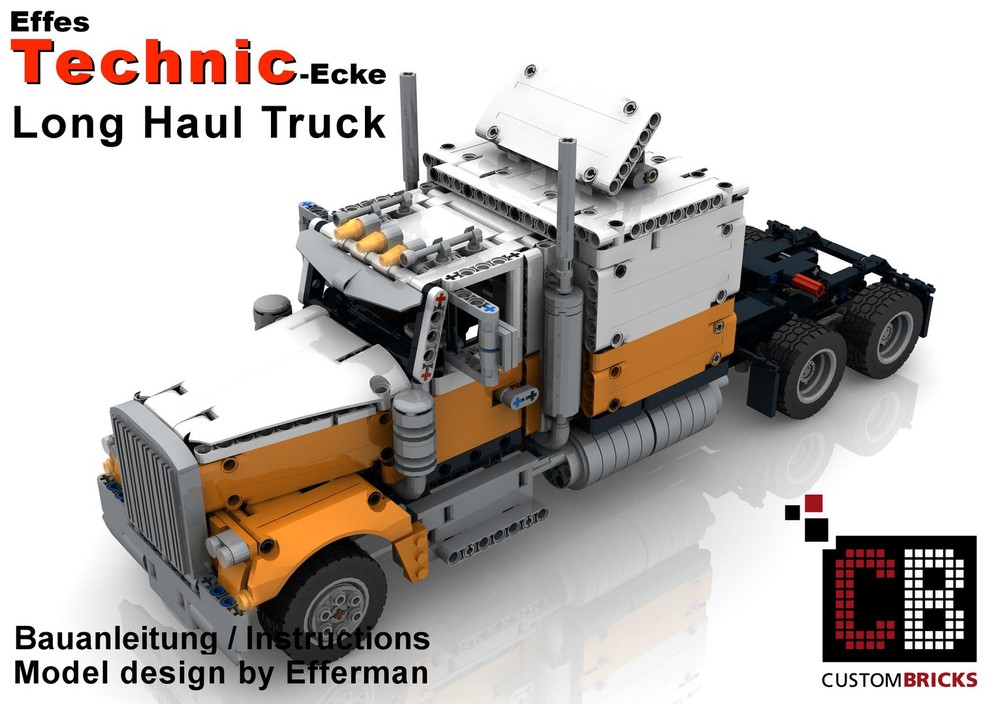 Lego Custom CB 42128 Long Haul Truck