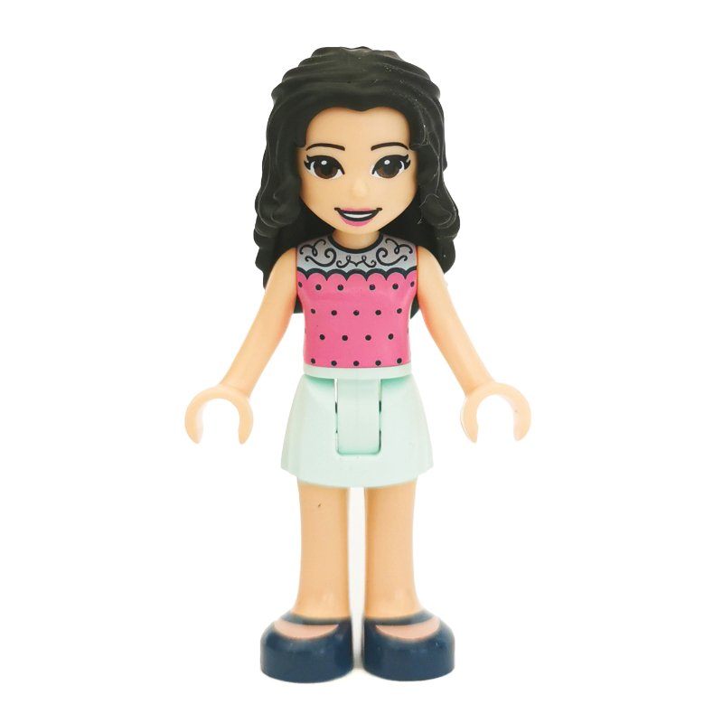Lego Emma - Dark Pink Top, Light Aqua Skirt