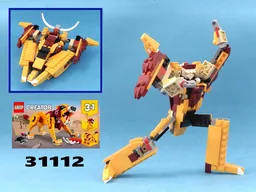 Transformer Cybertron Starscream from LEGO Creator set 31112: Wild Lion