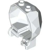 Rock Boulder Hinged Half (Chima Exploding Rock Half) / White