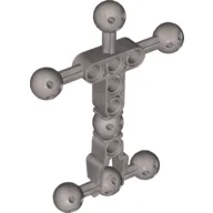Large Figure Skeletal, Torso with 7 Ball Joints, and 6 Holes, Small / Flat Silver