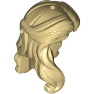 Lego Hair Long, Wavy with Lock on Side / Tan