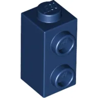 Brick Special 1 x 1 x 1 2/3 with Studs on 1 Side / Dark Blue