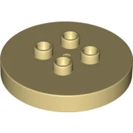 Duplo Plate Round 4 x 4 [aka Table] / Tan