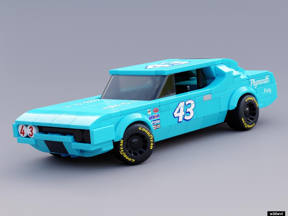 Lego 1971 Plymouth Road Runner NASCAR Richard Petty