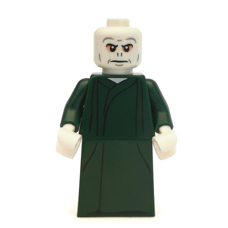 Lego Voldemort, Dark Green Robe, Nougat Eyes (CMF)