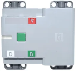 Electric Battery Box Powered Up Bluetooth Hub with Dark Bluish Gray Bottom - Screw Opening with Letters A, B, and D Pattern (Stickers) - Set 42146