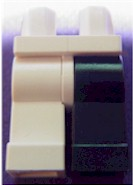Lego Hips and 1 Black Left Leg, 1 White Right Leg (Two-Face Alternate)