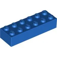 Brick 2 x 6 / Blue