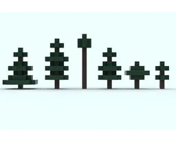Block Accurate Spruce Trees