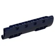 Technic Panel Curved 11 x 3 with 10 Pin Holes through Panel Surface / Dark Blue