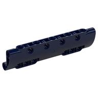Lego Technic Panel Curved 11 x 3 with 10 Pin Holes through Panel Surface / Dark Blue