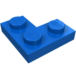 Plate 2 x 2 Corner / Blue