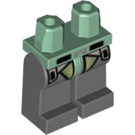 Lego Hips and Dark Bluish Gray Legs with Kashyyyk Trooper Print / Sand Green