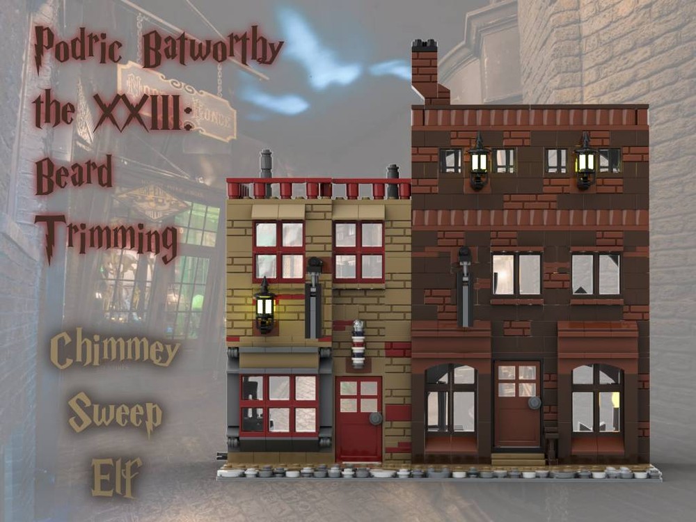 Lego Knockturn Alley: Beard Trimming & Chimney Sweep Elf
