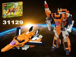 VF-1 Valkyrie (Macross) / Jetfire (g1 Transformers) using lego set 31129 Majestic Tiger