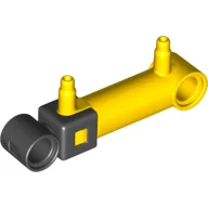 Pneumatic Cylinder 1 x 5 with 2 Stepped Inlets [V2] / Yellow
