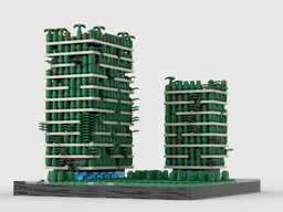 Bosco Verticale at 1/650th Scale