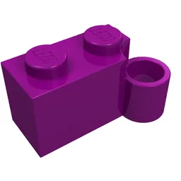 Hinge Brick 1 x 4 [Lower] / Purple