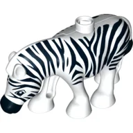 Duplo Animal Zebra, Smooth Mane / White