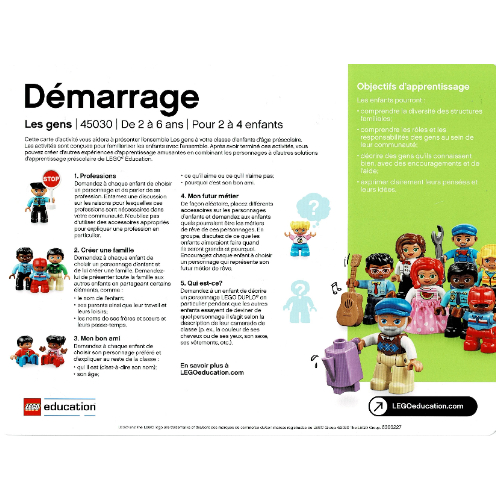Lego Activity Card, Set 45030-1, Getting Started - French/German / [No Color/Any Color]