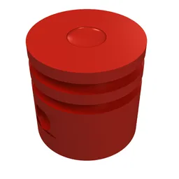 Technic Engine Piston Round / Rust
