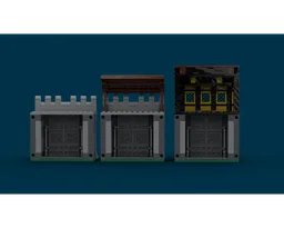 Modular Medieval castle Gates