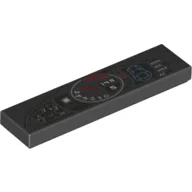 Tile 1 x 4 with Dashboard Print