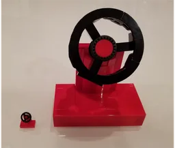 Upscaled steering wheel