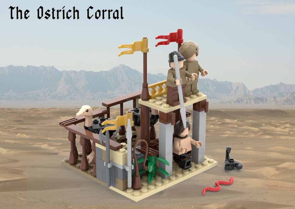 Lego The Ostrich Corral - alt of 7570-1