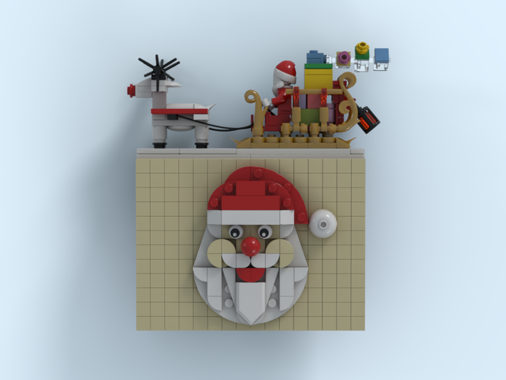 Lego Santa Claus on a Photo Frame
