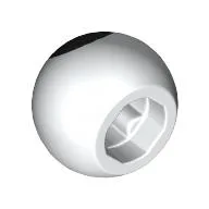 Technic Ball Joint with Black Dot (Eye) Print