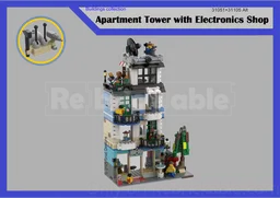 Apartment Tower with Electronics Shop