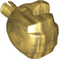 Lego Hand Hulk - Right / Pearl Gold