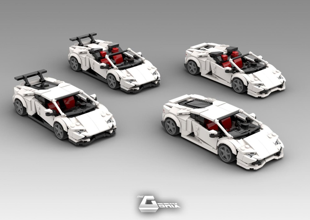 Lego Lamborghini Huracan 5in1 8stud wide Speed Champions - White