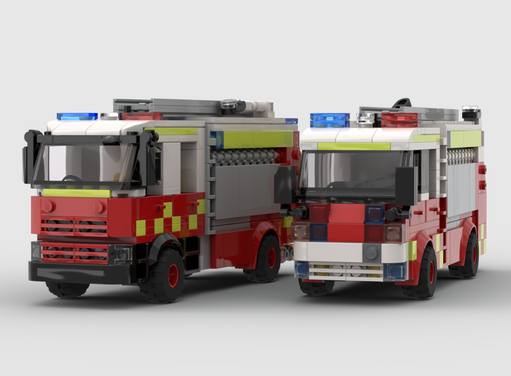 Lego Class 3 Pumper Fire Trucks Bundle