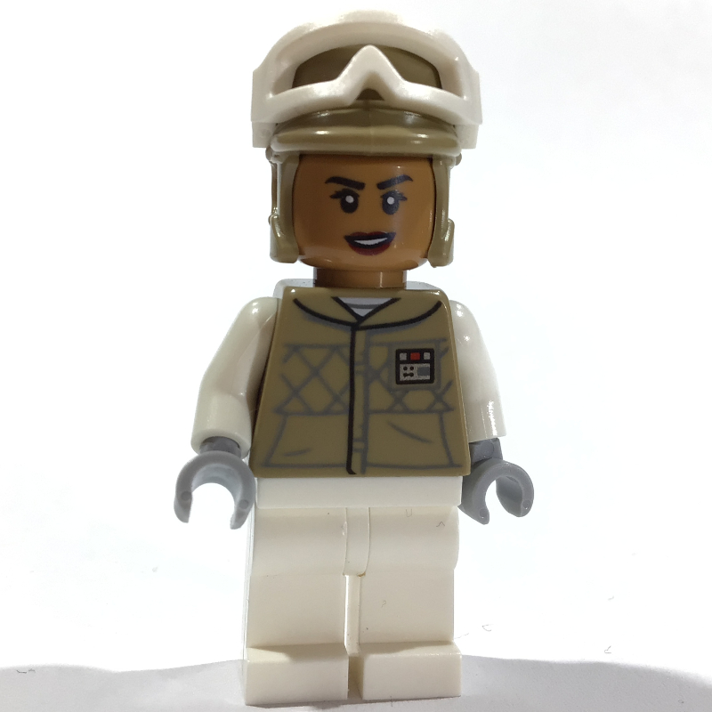 Lego Rebel Trooper in Hoth Uniform, Dark Tan Hat, Medium Nougat Head