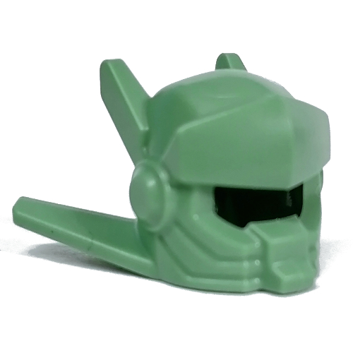 Lego Helmet, Space, Top and Side Spikes / Sand Green