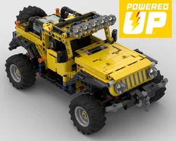 RC/PU Jeep Wrangler - Lego 42122 Modification