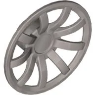 Wheel Cover 9 Spoke - 24mm D. / Pearl Light Gray