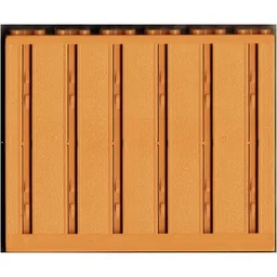 Scala, Building, Wall, Vertical Grooved 12 x 2 x 8 / Light Orange