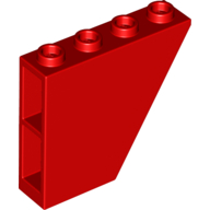 Lego Brick Sloped Inverted 60° 1 x 4 x 3 / Red