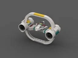 Micro Jedi Starfighter w/hyperdrive 1:200